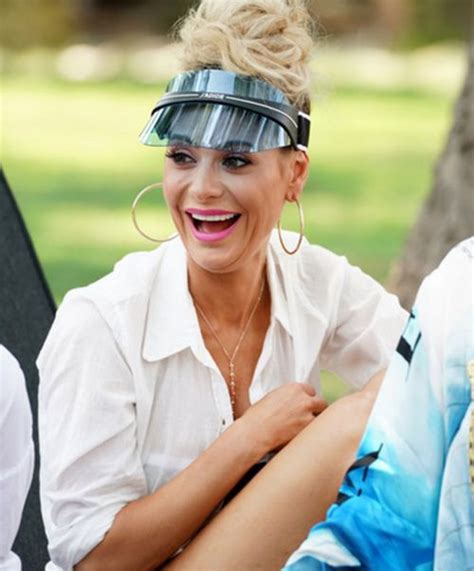 dorit dior visor|Adrienne Maloof on Dorit Kemsley's Plastic Dior Visor Fashion.